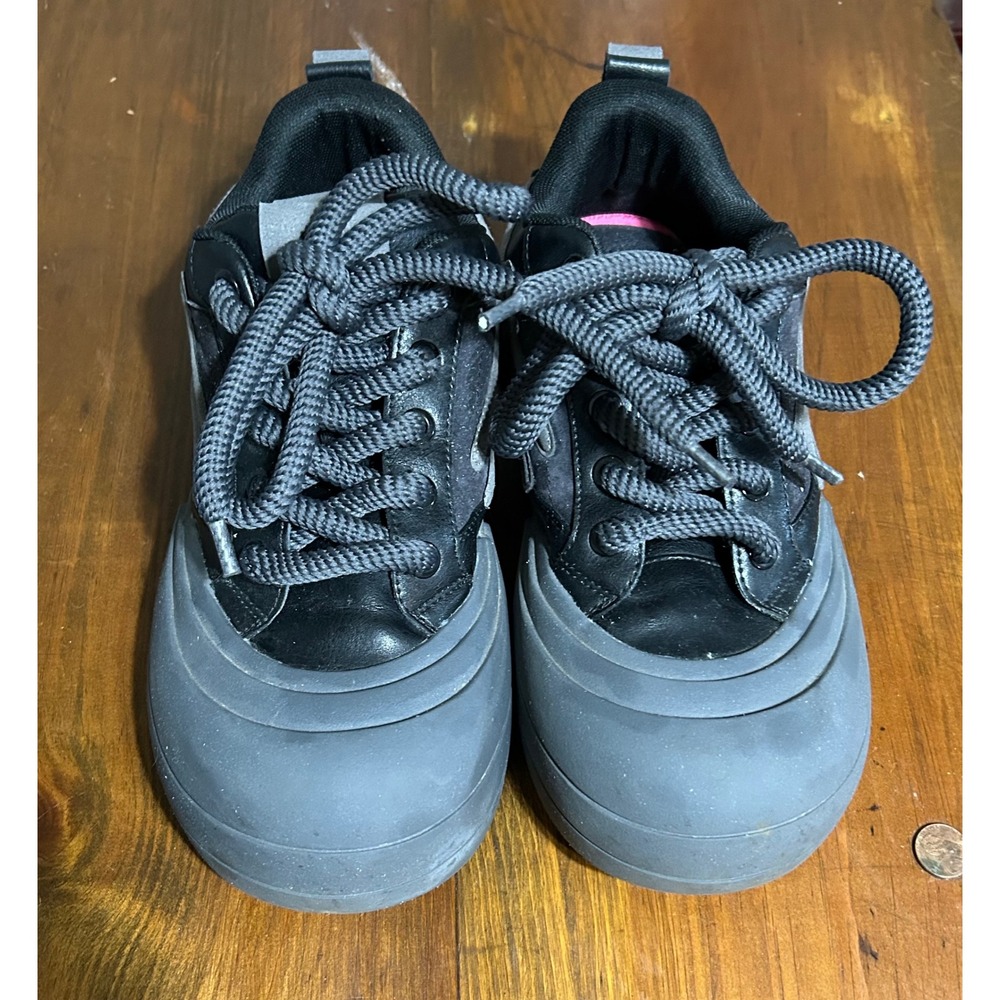 Killwinner Smile Life Series Chunky Sneakers Shoes Men 9 Women 10.5‎ Black Grey